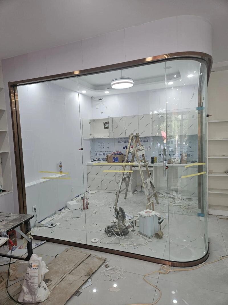 龙岩市异形玻璃异形展柜玻璃 - 厂家